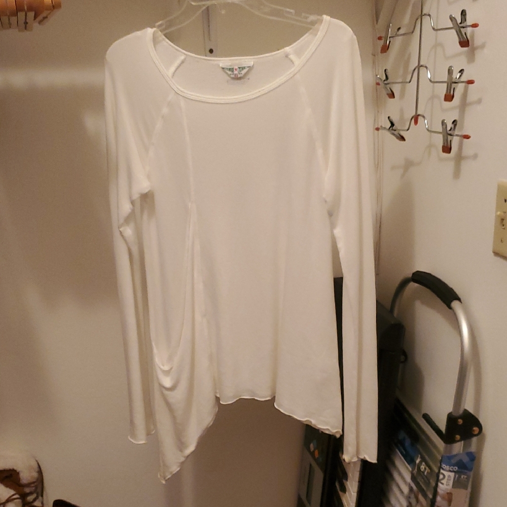 Hard Tail White Long Sleeve Top